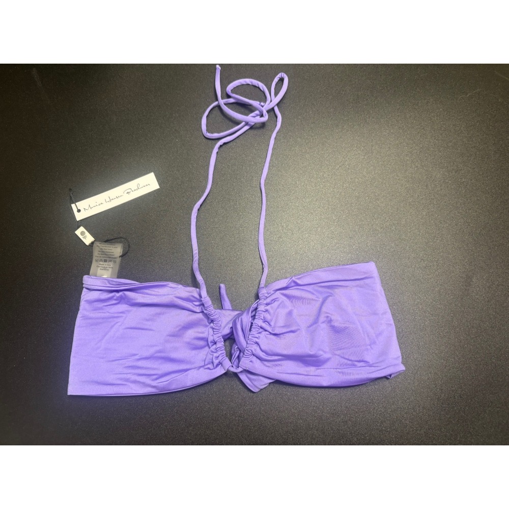 Monica Hansen Beachwear NWT Bikini Bandeau Top Purple Size Medium